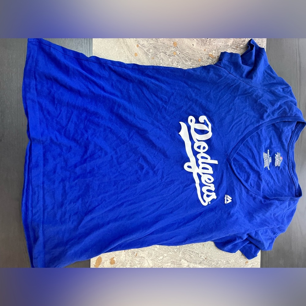 Dodgers shirt sleeve women’s v-neck shirt